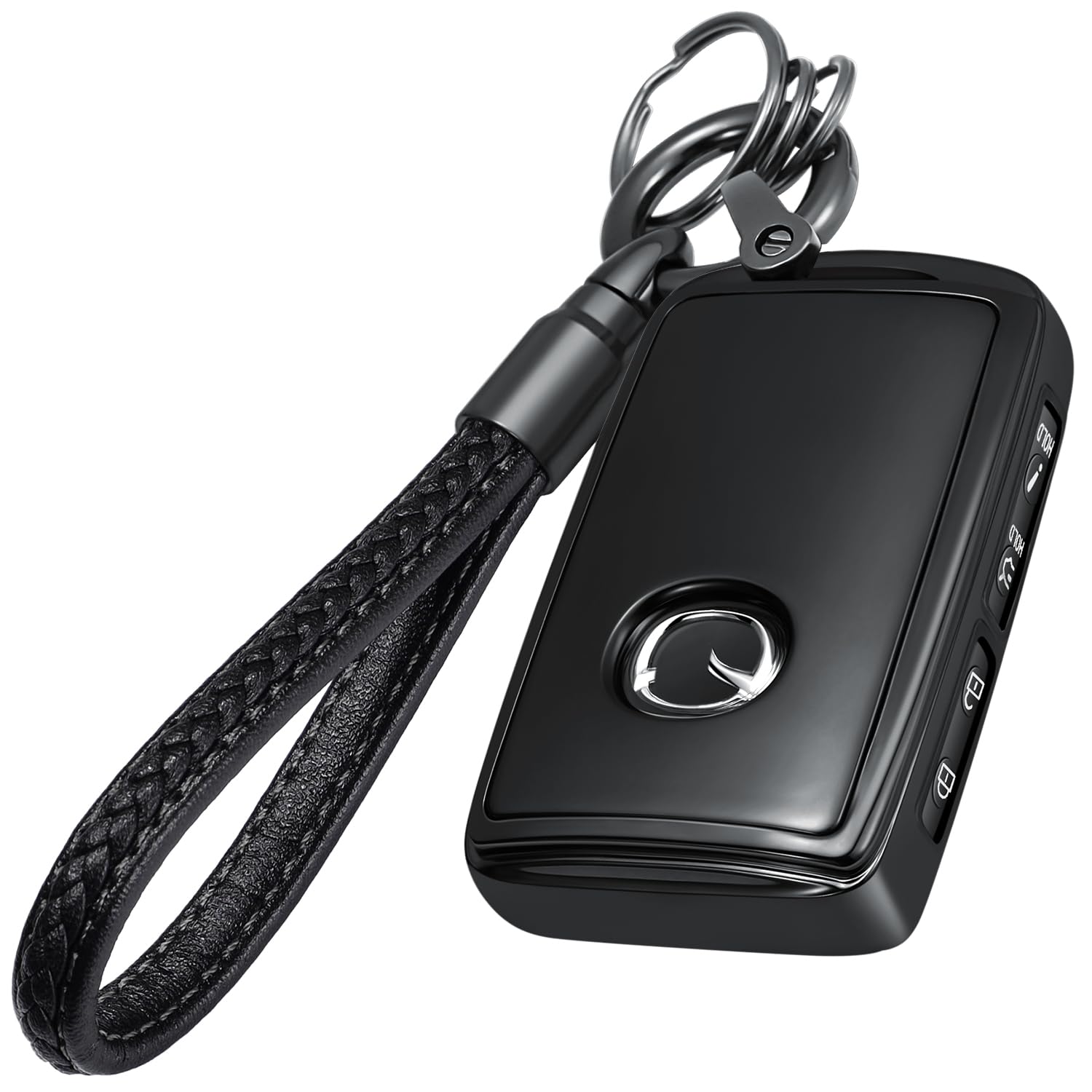 Amazon.com: Lcyam Key Fob Cover Case Key Holder with Leather